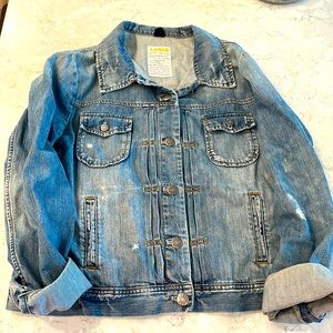J Crew Denim Jacket Sz Large